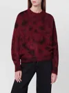 Isabel Marant Myriam Sweater In Spray-effect Kid Mohair And Wool In Red