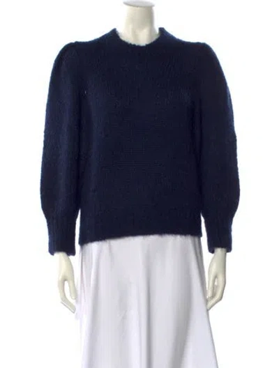 Pre-owned Isabel Marant Mohair Crew Neck Sweater In Blue