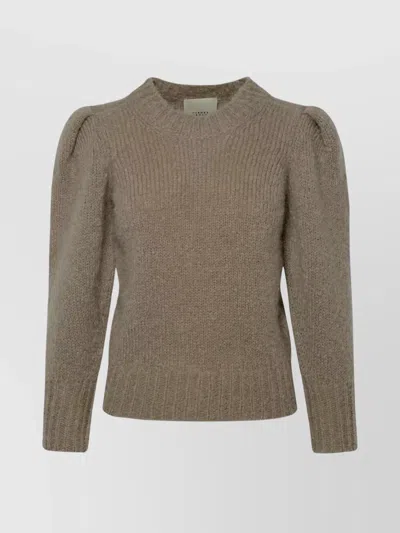 Isabel Marant Mohair Crew Neck Sweater Emma In Brown