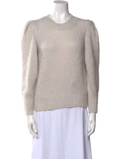 Pre-owned Isabel Marant Mohair Crew Neck Sweater In Gray