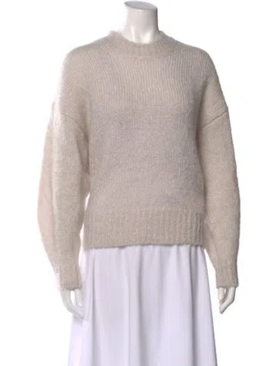 Pre-owned Isabel Marant Mohair Crew Neck Sweater In Gray