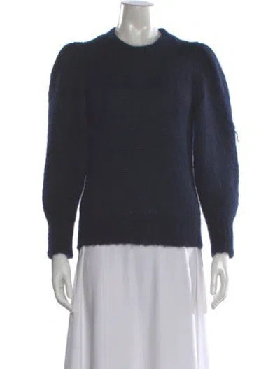 Pre-owned Isabel Marant Mohair Crew Neck Sweater In Gray