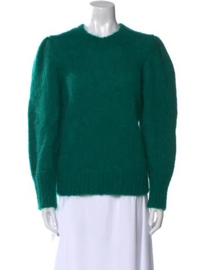 Pre-owned Isabel Marant Mohair Crew Neck Sweater In Green