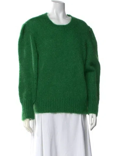 Pre-owned Isabel Marant Mohair Crew Neck Sweater In Green