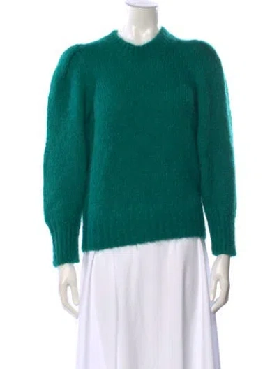 Pre-owned Isabel Marant Mohair Crew Neck Sweater In Green