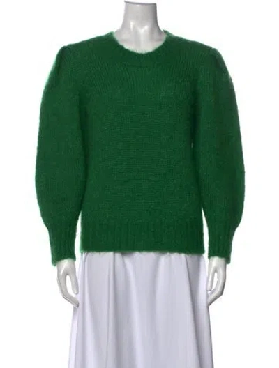 Pre-owned Isabel Marant Mohair Crew Neck Sweater In Green