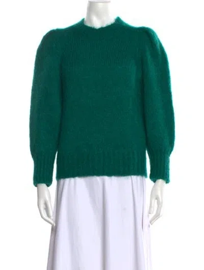 Pre-owned Isabel Marant Mohair Crew Neck Sweater In Green