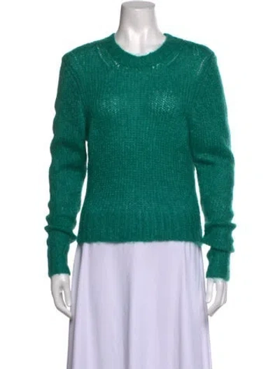 Pre-owned Isabel Marant Mohair Crew Neck Sweater In Green