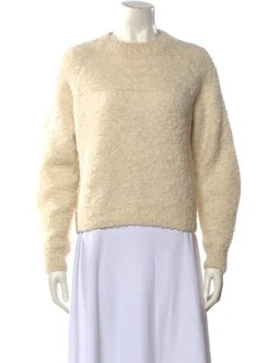 Pre-owned Isabel Marant Mohair Crew Neck Sweater In Neutral