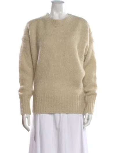Pre-owned Isabel Marant Mohair Crew Neck Sweater In Neutral