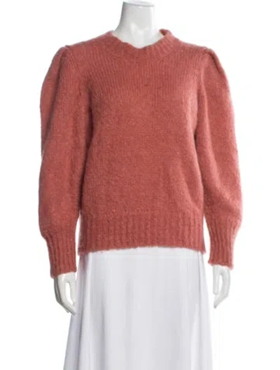 Pre-owned Isabel Marant Mohair Crew Neck Sweater In Orange
