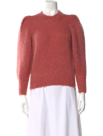 Pre-owned Isabel Marant Mohair Crew Neck Sweater In Pink