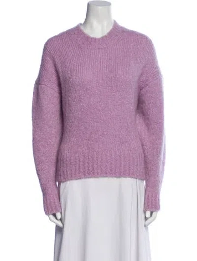 Pre-owned Isabel Marant Mohair Crew Neck Sweater In Purple