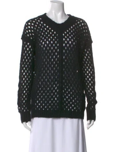 Pre-owned Isabel Marant Mohair Printed Sweater In Black