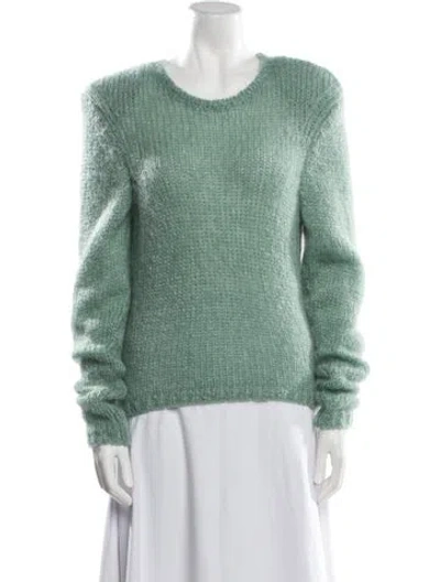 Pre-owned Isabel Marant Mohair Scoop Neck Sweater In Blue