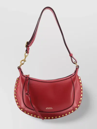 Isabel Marant Moon Leather Crossbody Bag With Studded Detailing