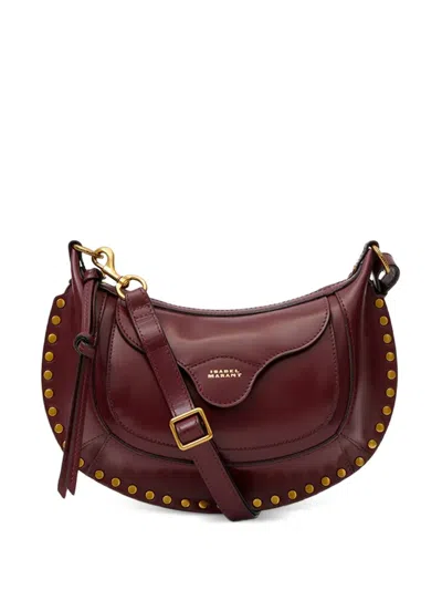 Isabel Marant Moon Pocket Shoulder Bag In Burgundy
