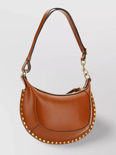 Isabel Marant Oskan Moon Shoulder Bag In Cognac