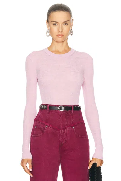 Isabel Marant Mora Top In Candy Pink