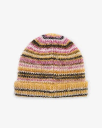 Isabel Marant Morenne Mohair Beanie In Mustard