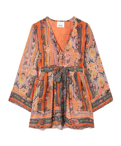Isabel Marant Morgane Mini Dress In Multi