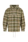 Isabel Marant Checkered Knit Jacket Brushed Finish In Multicolor
