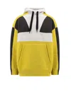Isabel Marant Wasil Colorblocked Hooded Sweatshirt In Yellow