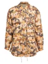 Isabel Marant 'camouflage Utility' Jacket Drawstring In Multicolor