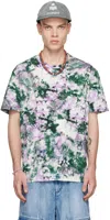 Isabel Marant Multicolor Honore Techno T-shirt In Grpk Green/pink