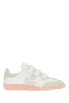 Isabel Marant Lace-up Low-top Sneakers In White/lilac