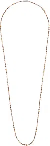 Isabel Marant Multicolor Long Necklace In Terra/silver