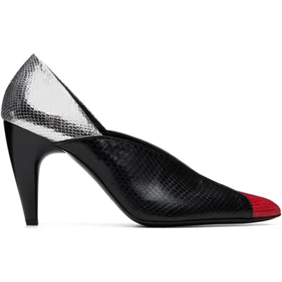 Isabel Marant マルチカラー Luza ヒール In Bksr Black/scarlet R