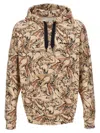 Isabel Marant Hooded Drawstring Sweater Printed Pattern In Multicolor
