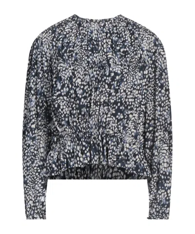 Isabel Marant Multicolor Ruffled Long Sleeve Top