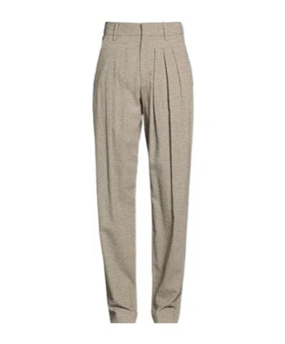 Isabel Marant Multicolor Straight-leg Casual Pants In Gray