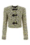 Isabel Marant Gradilia Cropped Fringe Jacket In Ecru