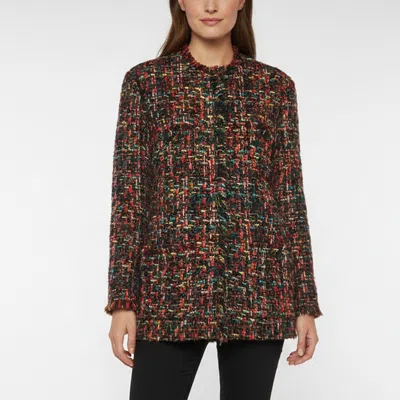 Pre-owned Isabel Marant Multicolor Tweed Hook Front Dianaza Jacket S