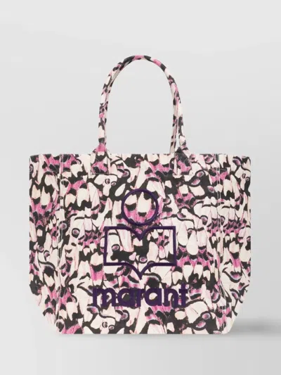 Isabel Marant Multicolored Fabric Shoulder Bag In Pink