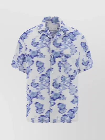 Isabel Marant Multicolored Floral Print Shirt In Blue