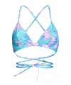 Isabel Marant Multicolored Triangular Bikini In Blue