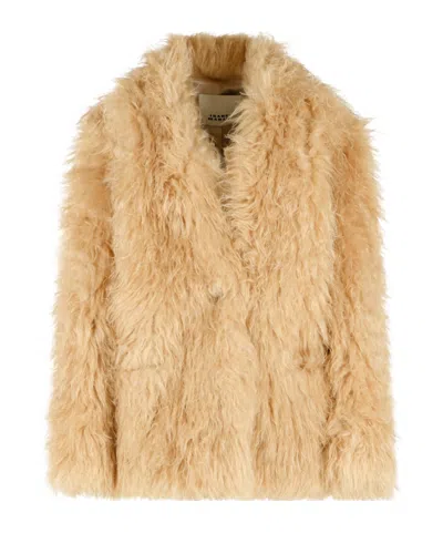 Isabel Marant Mylae Coat In Beige