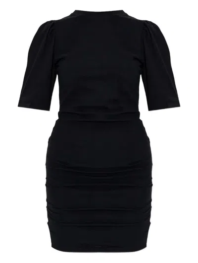 Isabel Marant Mylda Cotton Dress With Gathered Details Clothing In Black