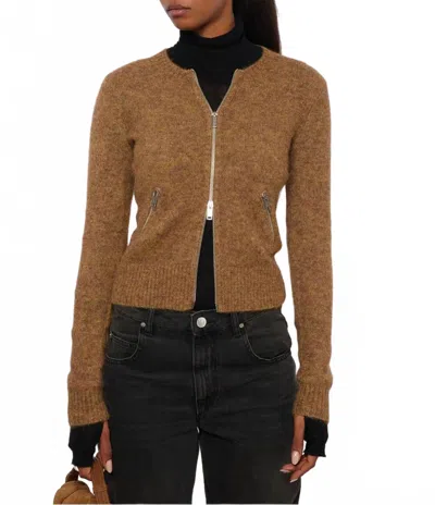 Isabel Marant Mynda Cardigan In Chestnut In Brown