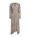 Isabel Marant Myrala Paisley-print Midi-length Dress In Nude