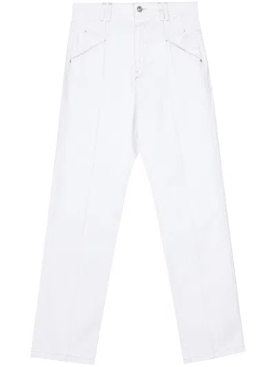 Isabel Marant Nadege High-rise Boyfriend Jeans In White