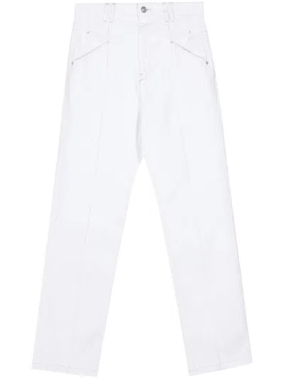 Isabel Marant Nadege High-rise Boyfriend Jeans In White