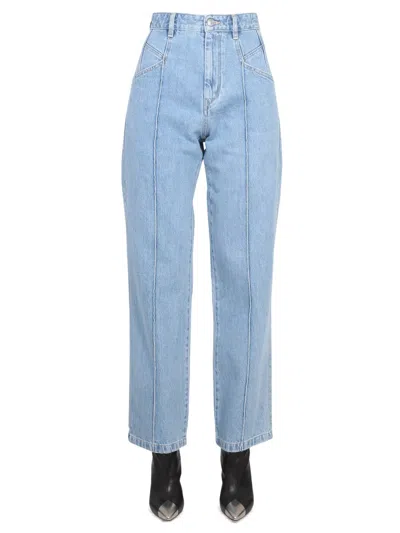 Isabel Marant Blue Straight High Rise Jeans