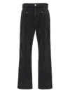 Isabel Marant Straight Leg Cropped Jeans With High Rise In Black