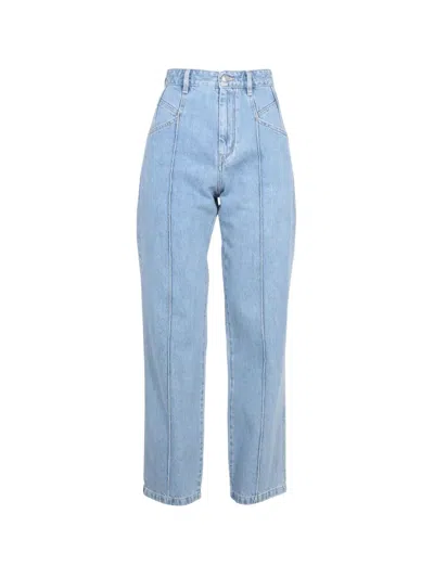Isabel Marant Nadege Straight Jeans In Blue