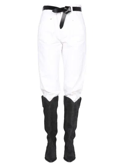 Isabel Marant Nadege Straight-leg Jeans In White